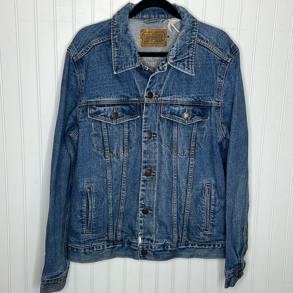 - Schmidt Button Up Denim Jacket Size Large